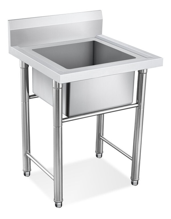 Quality Industries Economy Sink, Single, Stainless Steel, 600x650x800