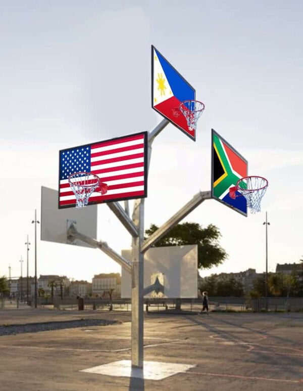 Around the world Basketball rental for events in Los Angeles, Orange County, and nationwide