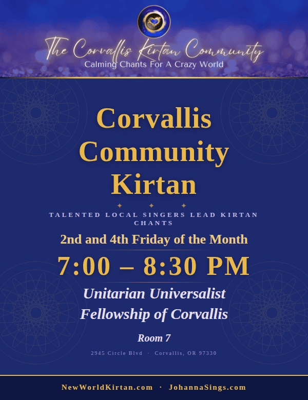 Community Kirtan Returns Friday, September 11