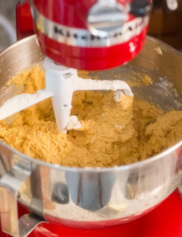 Pumpin Coffee Cake Batter with lumps