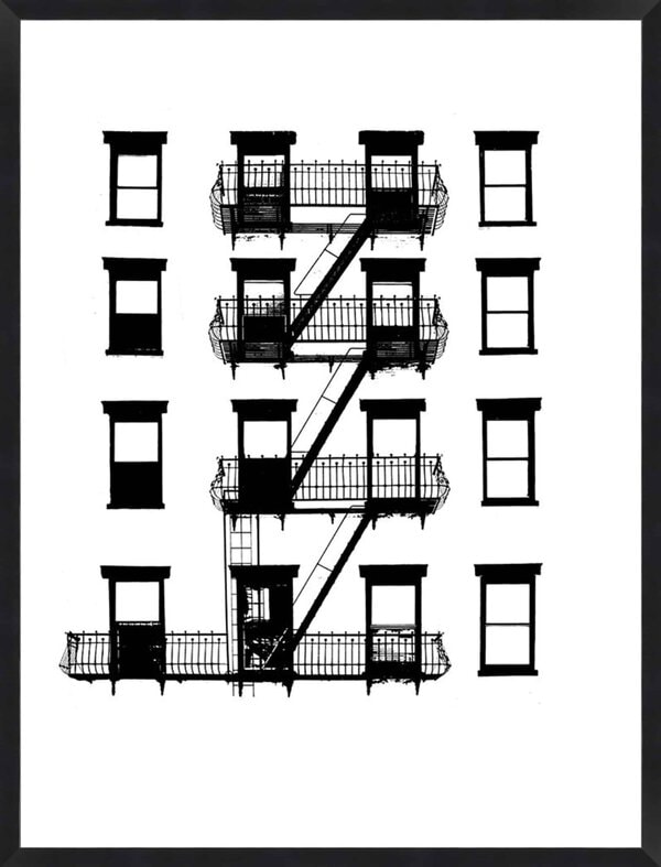 NYC in Pure B and W VI - Framed to Edge - Image 4