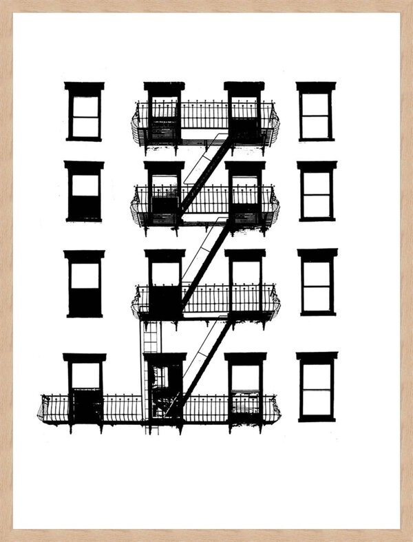 NYC in Pure B and W VI - Framed to Edge - Image 3