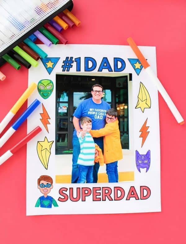 printable father's day frame