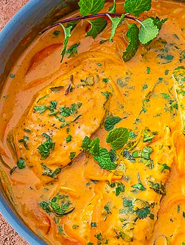 Salmon With Thai Coconut Cream Sauce - Only Gluten Free Recipes