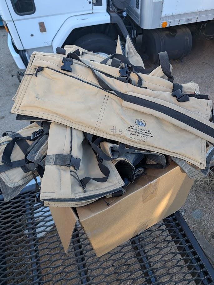 Tan Machine Gun Barrel Bag - Hot Stuff Man Purse - Image 6