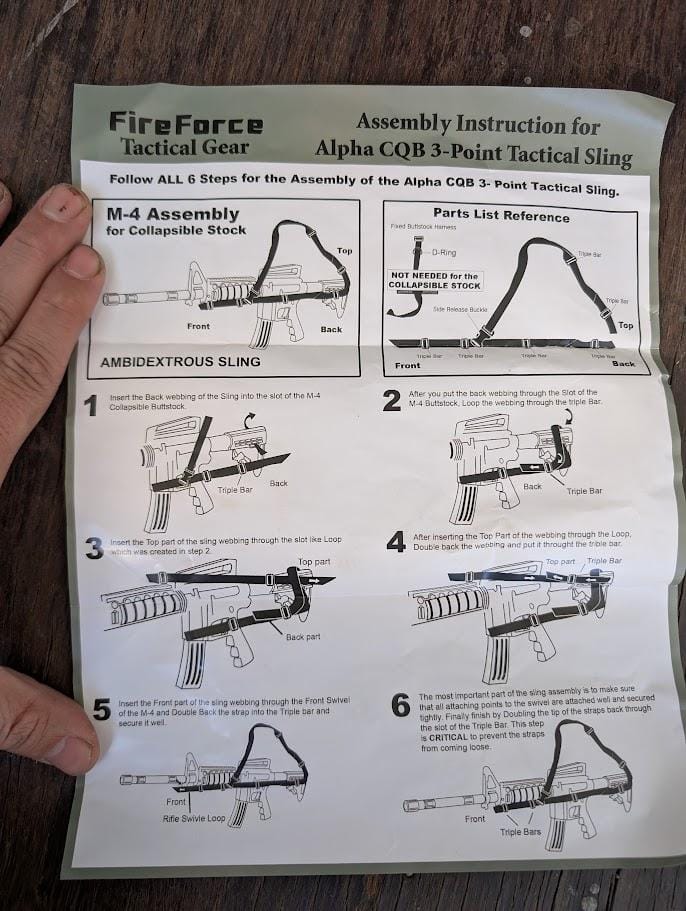 Fireforce Alpha CQB 3-Point Tactical Sling - Image 10
