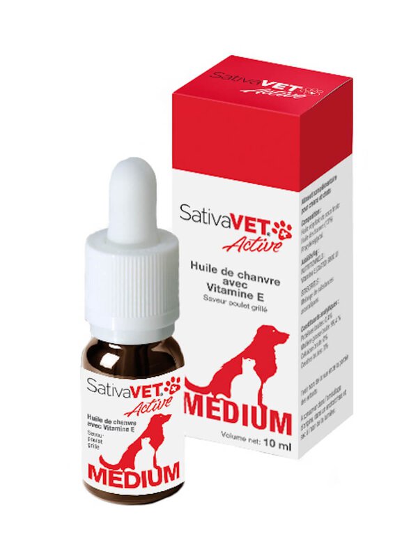 SativaVET Active Medium pour Chiens et Chats