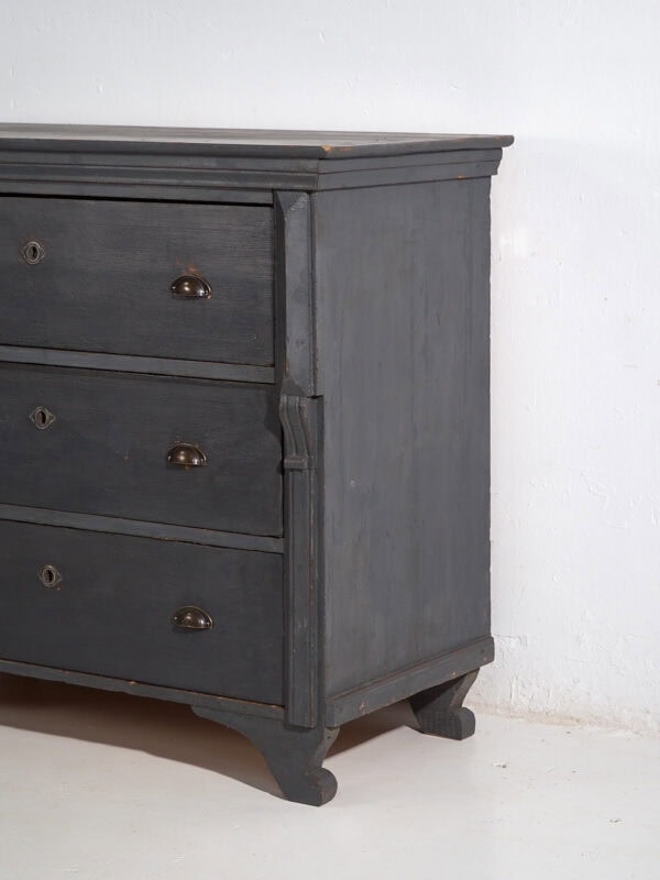 Cómoda cajonera antigua de color gris (c.1920) #26