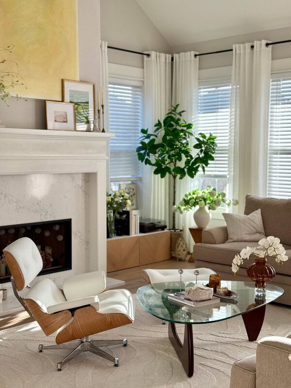 Mid-Century Leather Lounge Chair - 图片 7