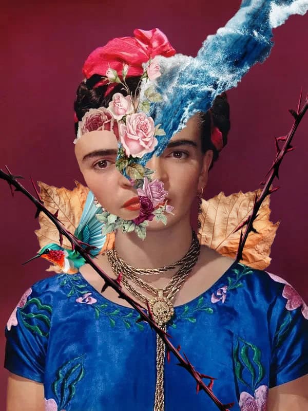 Frida and Annie Leibovitz Inspiration in Photoshop