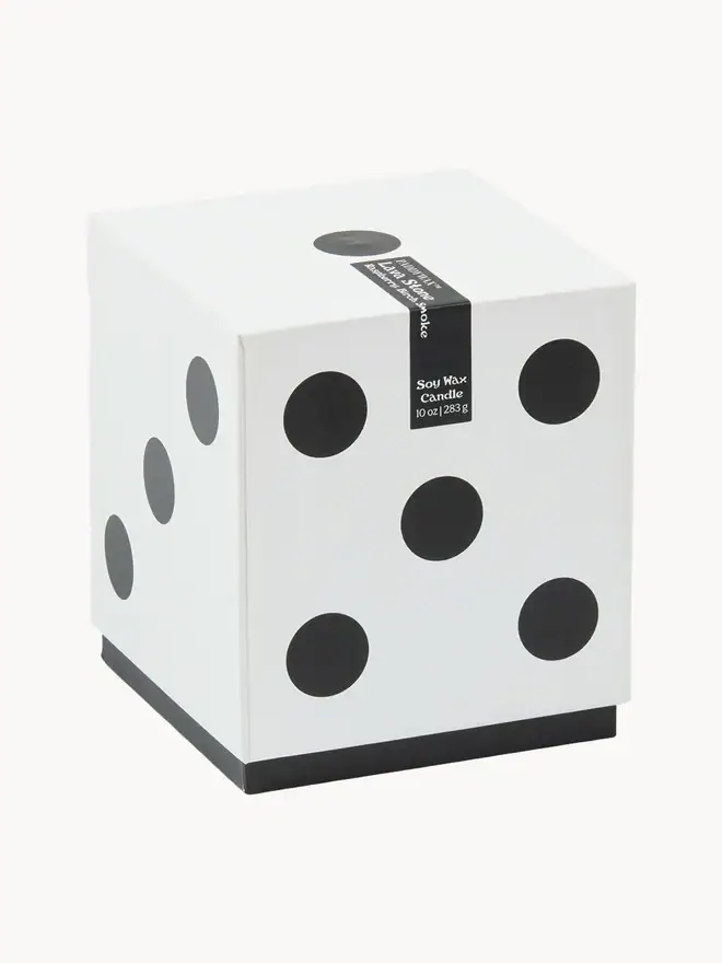 Vela con tapa "Lucky dice" lava stone - Imagen 3