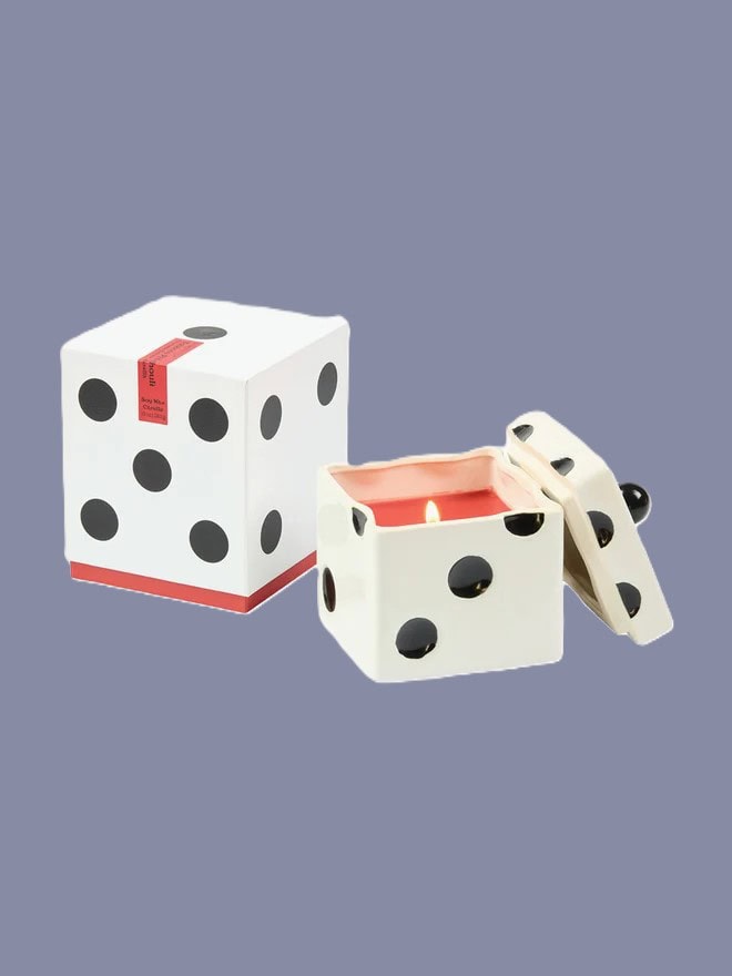 Vela con tapa "Lucky dice" tobacco patchouli