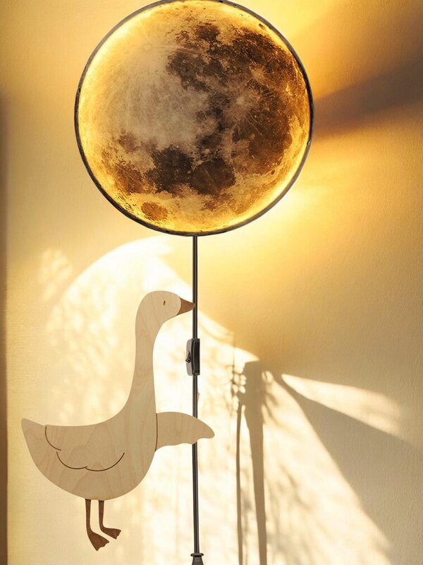 Birch Plywood Goose Wall Decor Set: Modern Minimalist Animal Art