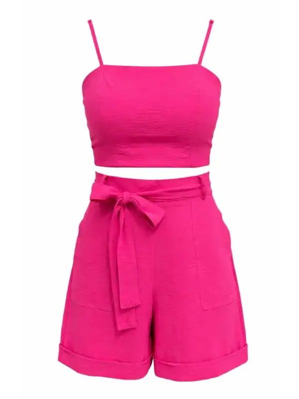 HOT PINK TWO-PIECE SET
