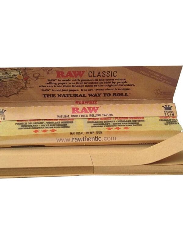 Raw Classic King Size Slim Papers w/ Tips Montrose Cannabis