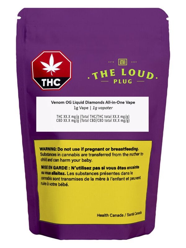 Venom OG Liquid Diamonds AIO 1g by The Loud Plug
