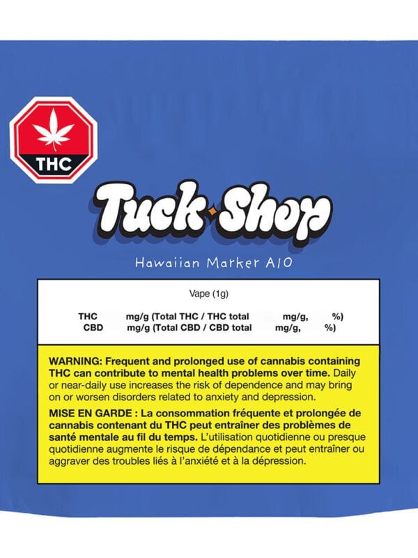 Hawaiian Marker Pure Cured Resin 1g AIO by Tuck Shop