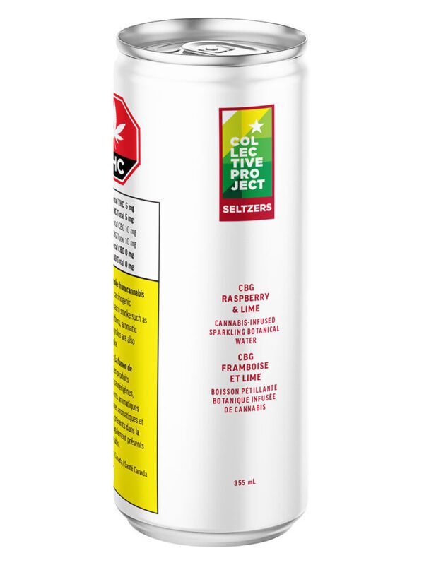 CBG Raspberry & Lime Sparkling Botanical Water by Collective Project