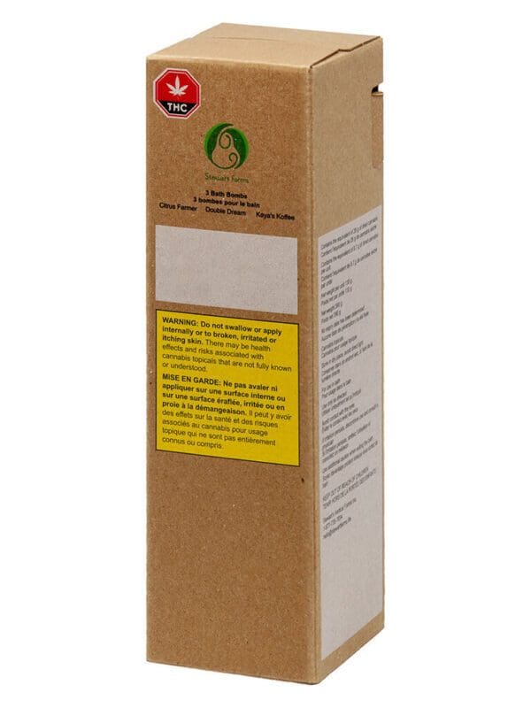 Bath Bomb Triple Pack: Citrus Farmer/ Double Dream/ Kaya's 390g by Rebound by Stewart Farms