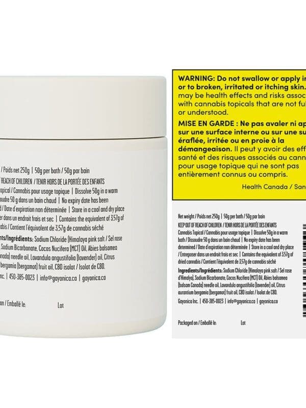 Extra Strength CBD Bath Salts Flowers & Fir 250g by Jublee