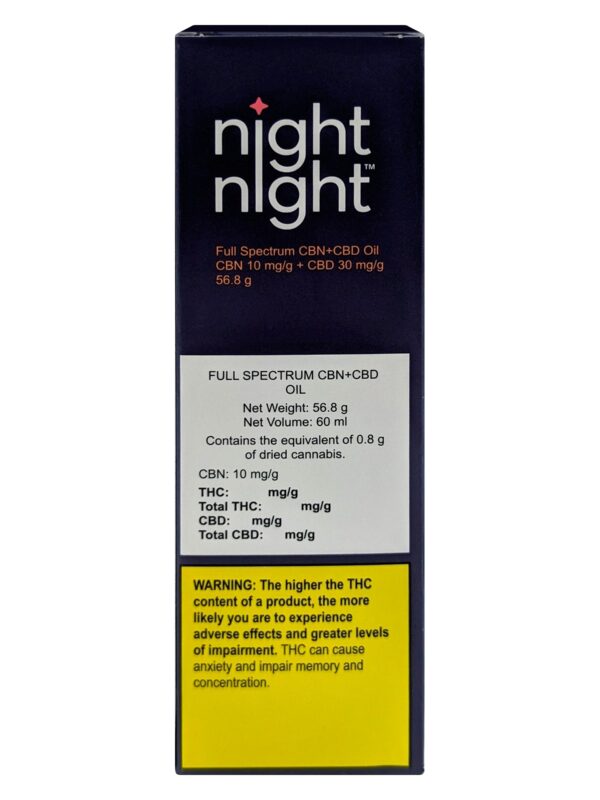 Full Spectrum CBN+CBD Oil 60ml by NightNight