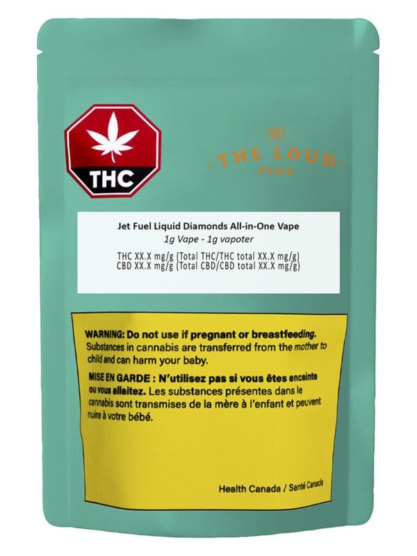 Jet Fuel Liquid Diamonds Disposable 1g The Loud Plug
