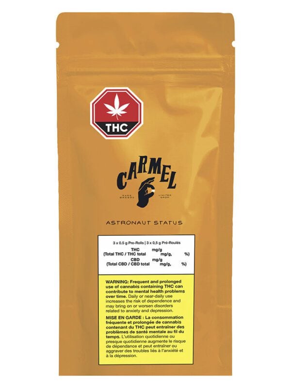 Astronaut Status Pre-Rolls 3 Pack Carmel Hybrid