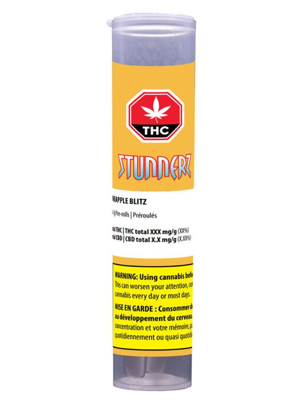 Pineapple Blitz Pre-Rolls 2 Pack by Stunnerz