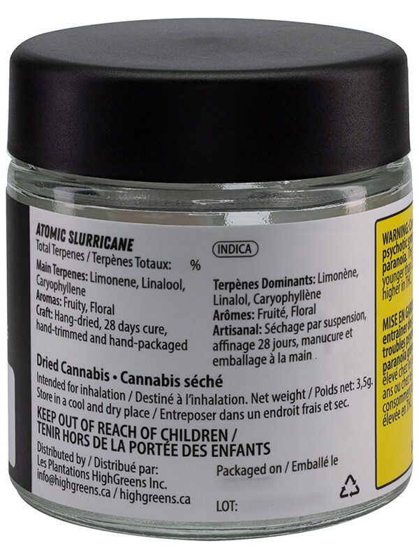 ATOMIC SLURRICANE 3.5g HighGreens Indica Montrose Cannabis