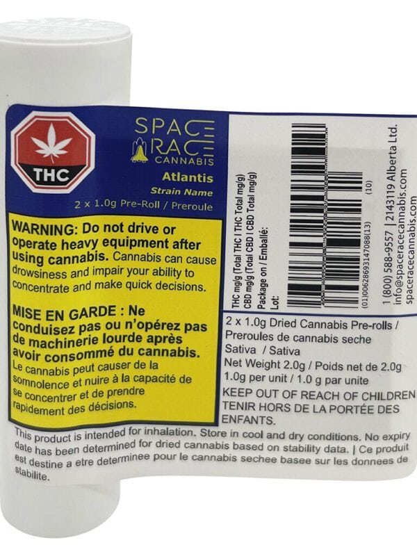 Atlantis Pre-Rolls 2 Pack by Space Race at Montrose Cannabis