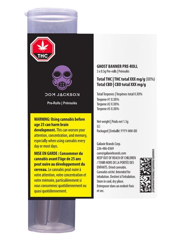 Ghost Banner Pre-Rolls 3 Pack indica Dom Jackson Montrose Cannabis