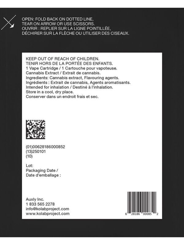 Strawberry Ice Diamonds 510 1g Kolab Project Sativa Montrose Cannabis