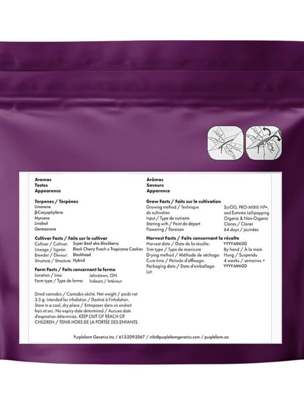 Super Boof 3.5g PurpleFarm Hybrid Montrose Cannabis