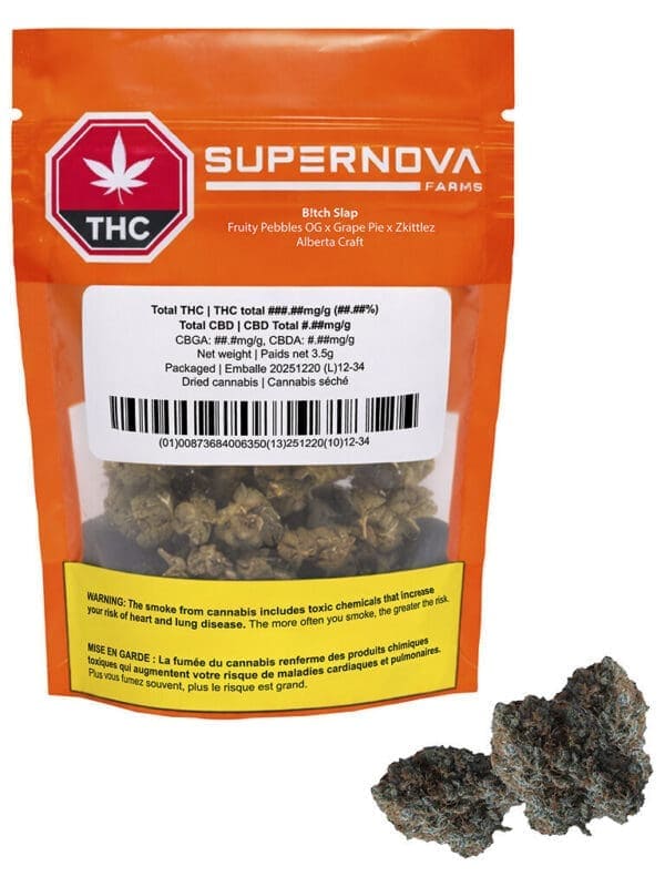 B!tch Slap 3.5g Supernova Farms Indica Montrose Cannabis