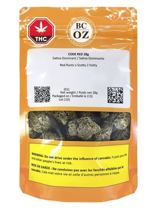 Code Red 28g BC OZ Sativa