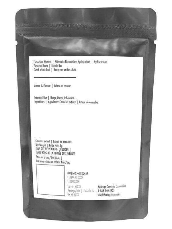 Death Bubba Shatter 1g Hotbox Indica Montrose Cannabis