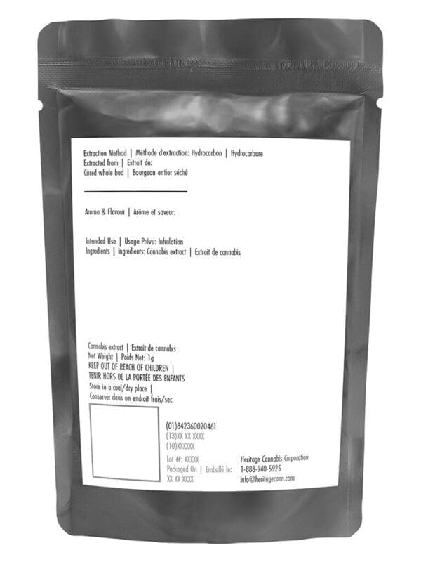 House Shatter (OG Gas Series) 1g Hotbox Hybrid Montrose Cannabis