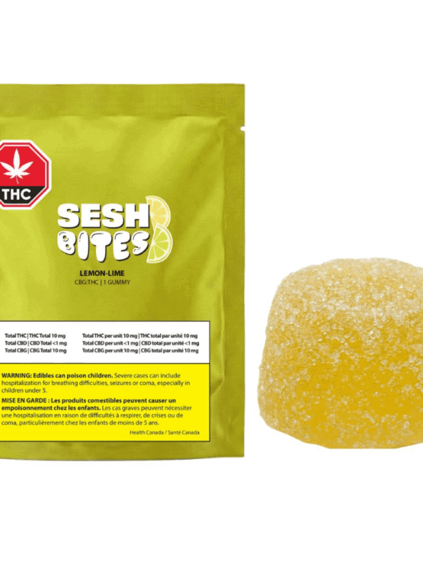 Lemon Lime 1:1 THCCBG Single SESH Edibles Hybrid Montrose Cannabis