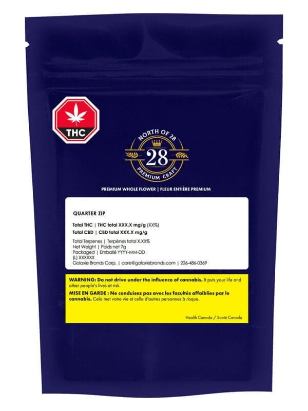 Quarter Zip 7g North of 28 Montrose Cannabis