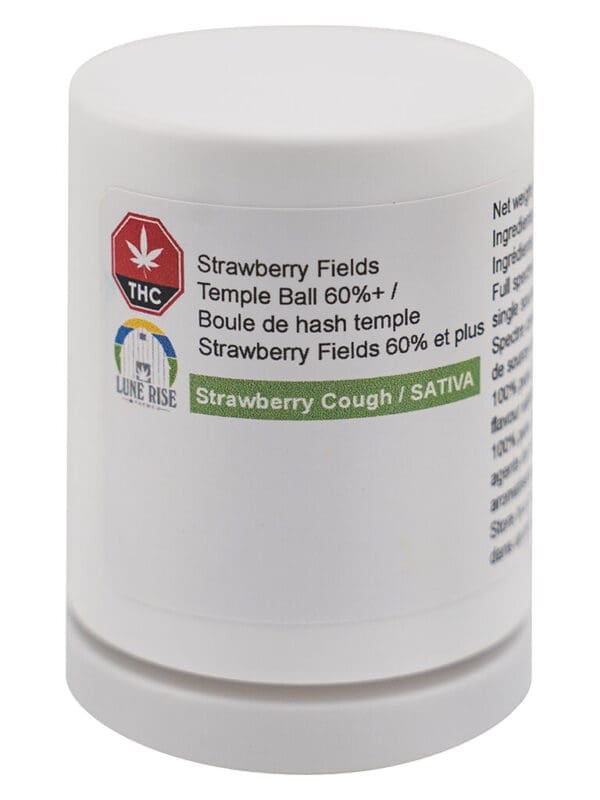 Strawberry Fields Temple Ball Hash 1.5g Lune Rise Farms Sativa Montrose Cannabis
