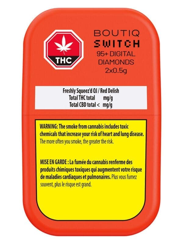 Switch 95+ Digital Diamonds Freshly Squeez'd OJ : Red Delish 1g AIO indica Montrose Cannabis 1