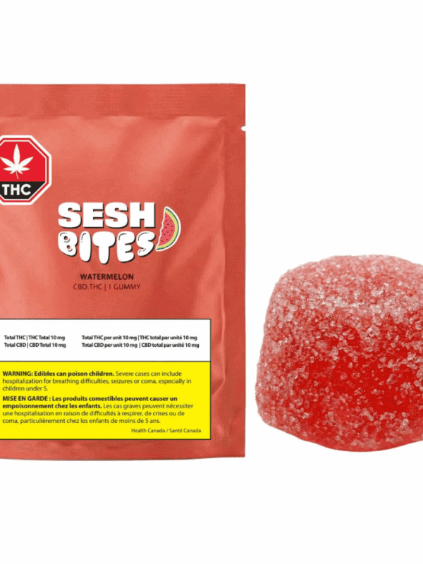 Watermelon 1:1 THCCBD Single SESH Edibles Hybrid Montrose Cannabis