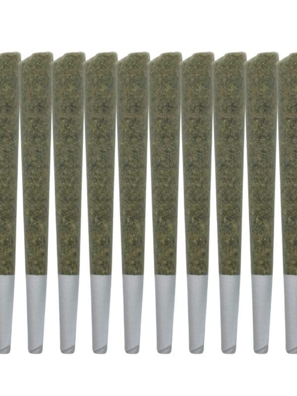 Headstone Cannabis 10 Toke 10 Pre-Rolls 10x1g pack featuring Godzilla indica strain flower.