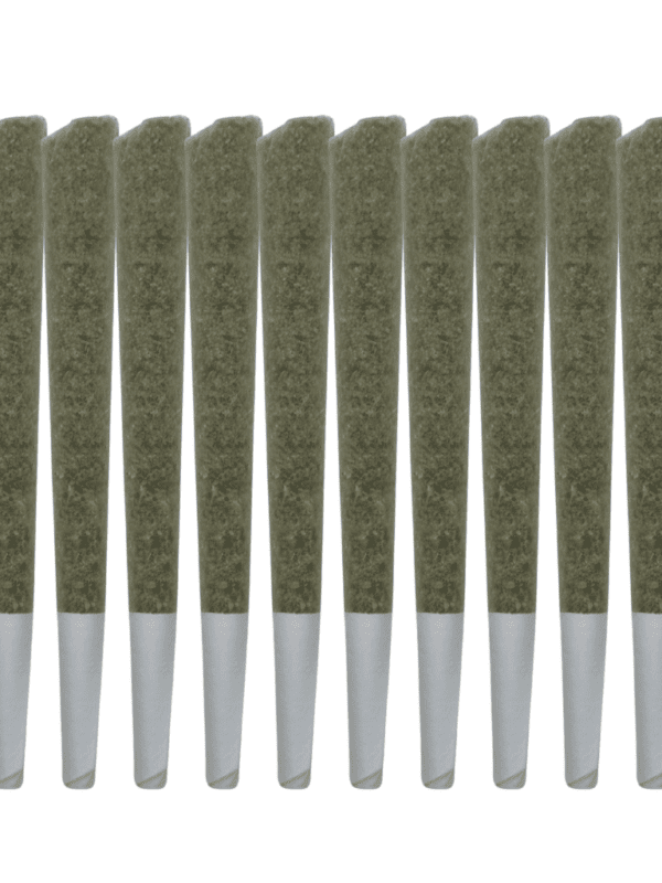 Headstone Cannabis 10 Toke 10 Pre-Rolls 10x1g pack featuring Godzilla indica strain flower.