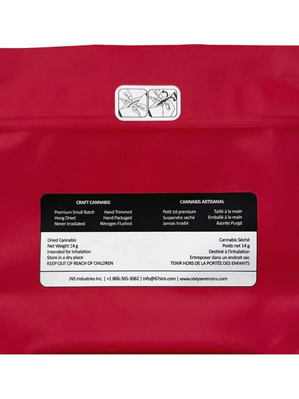 67 Artisan Reserve 14g Big Bag craft flower by Sixty Seven Sins - Montrose Cannabis