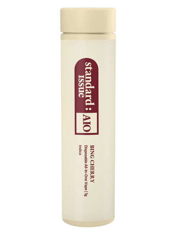 Bing Cherry Disposable 1g premium indica all-in-one vape by Standard Issue, available for local delivery from Montrose Cannabis.