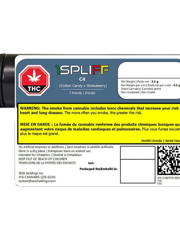 C4 Pre-Rolls 7 Pack 1Spliff Montrose