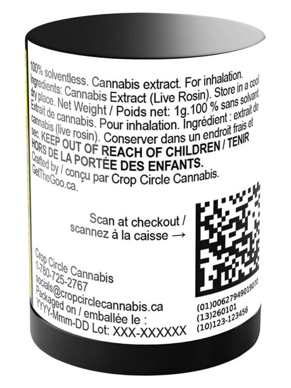 GOO-DROPS! Live Rosin 1g premium solventless live rosin by The Goo, available for local delivery from Montrose Cannabis.