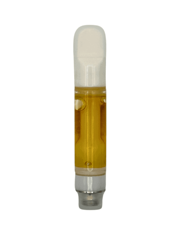 Headstone Cannabis Lamb of God Cured Resin Vape 1g Sativa showing the premium hardware and golden craft extract quality.