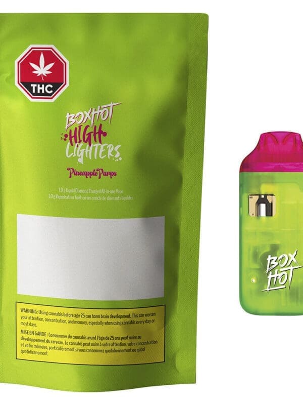 Pineapple Purps Liquid Diamond Disposable Vape 1g BoxHot Montrose Cannabis
